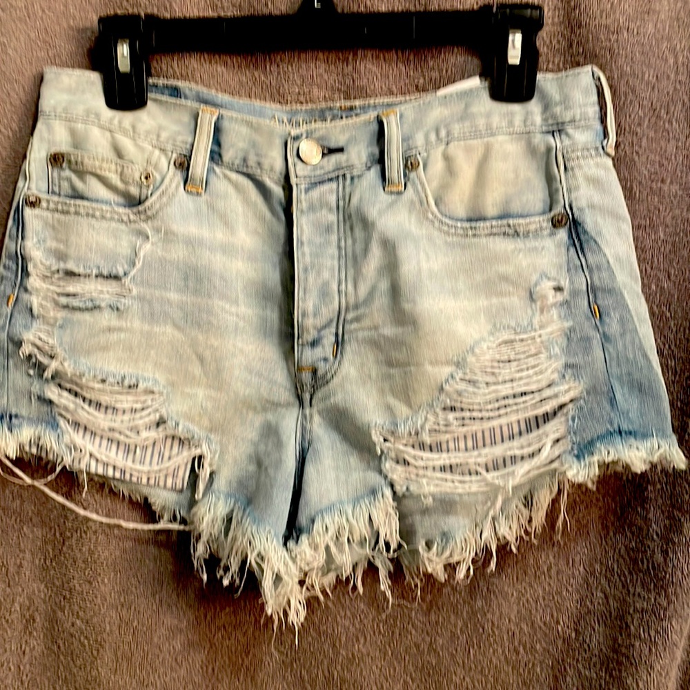 American Eagle Outfitters Vintage High-Rise Festival Denim Shorts